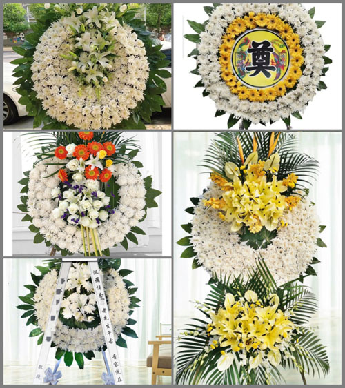 广东梅州市五华县华城镇华安村花圈速递